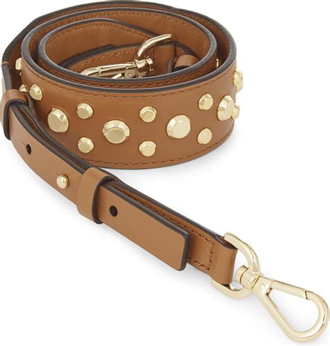 michael kors studded leather handbag strap|Michael Kors tote strap replacement.